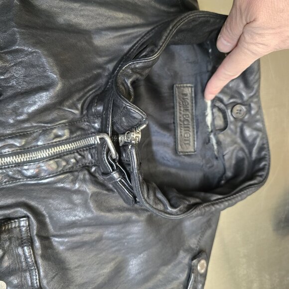 Neil Barrett "Orlando" Jacket. High-fashion textured leather. Men's XL slim - Picture 14 of 16